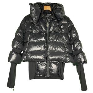 Patrizia Pepe Black Puffer Jacket Sz 40